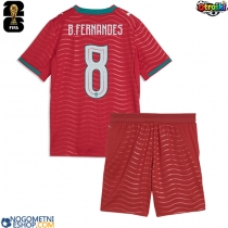 Otroški Nogometni dresi Portugalska Bruno Fernandes #8 Domači SP 2026 Kratek Rokav (+ Kratke hlače)